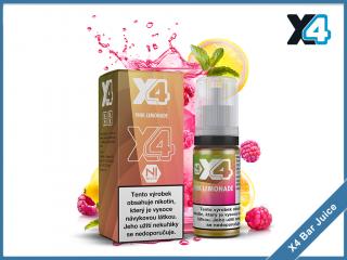 Pink Lemonade (Růžová limonáda) - E-liquid X4 Bar Juice - 10 ml Intenzita nikotinu: 10 mg/ml