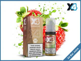 Strawberry Kiwi (Jahoda a kiwi) - E-liquid X4 Bar Juice - 10 ml Intenzita nikotinu: 10 mg/ml