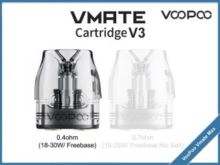 VooPoo VMATE V3 POD cartridge Odpor: 0,4Ω