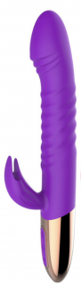 Hřejivý vibrátor s pulzací - Fialový