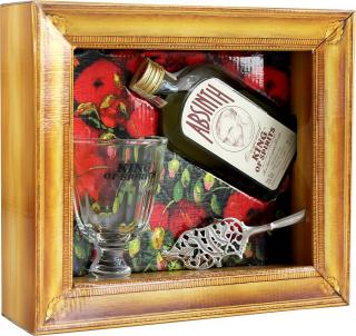 Absinth King of Spirits 70% 0,2 l (dárkové balení sklenice + lžíička)