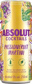 Absolut Cocktails Passionfruit Martini - plechovka 5% 0,25 l