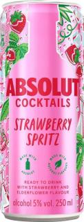 Absolut Cocktails Strawberry Spritz - plechovka 5% 0,25 l