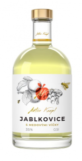 Anton Kaapl Jablkovice s medovými víčky 35% 0,5l (holá láhev)