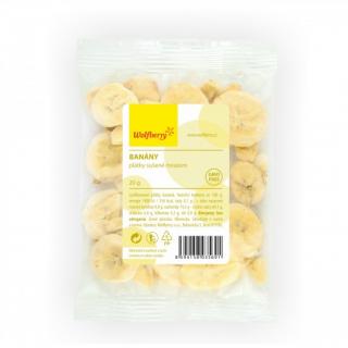 Banány plátky sušené mrazem 20g Wolfberry