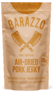 Barazzo Pork Jerky Honey Mustard - Vepřové sušené maso s příchutí medu a hořčice 125g
