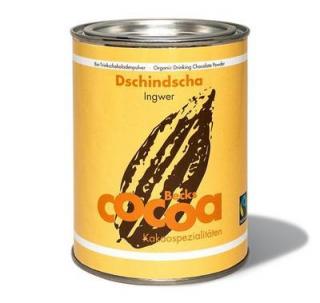 Becks Cocoa BIO rozpustná čokoláda DSCHINDSCHA s jemnou chutí zázvoru - v plechovce 250g