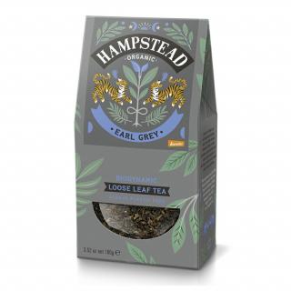BIO černý sypaný čaj s bergamotem Earl Grey 100g Hampstead Tea London