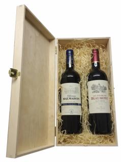 Bordeaux Rouge 2014 kolekce 2x 0,75l (dřevěná kazeta)