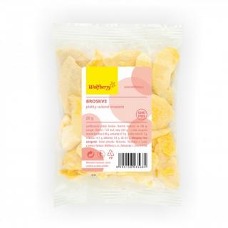 Broskve plátky sušené mrazem 20g Wolfberry