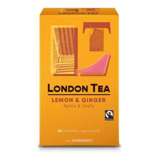 Čaj Ginger and Lemon - zázvor s citrónem 20 sáčků London fruit and herbs