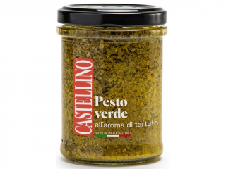 Castellino Pesto al Basilico - Bazalkové pesto s příchutí lanýžů 180g