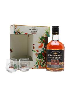Chairmans Reserve Spiced 40% 0,7 l se skleničkami