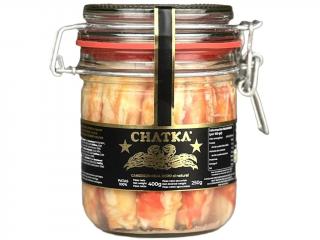 CHATKA Krabí maso (100% nohy), 400g/250g - pevný podíl masa, ve skle