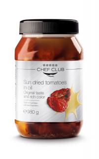 Chef Club Sun Dried Tomatoes in oil - Sušená rajčata v oleji 980g