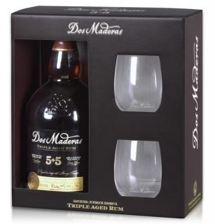 Dos Maderas P.X. 10y 40% 0,7 l (dárkové balení 2 skleničky)