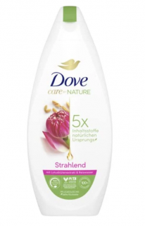 Dove Care pečující sprchový gel Přírodní extrakt z lotosového květu rýžová voda 225 ml