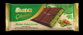 Dubai mléčná čokoláda s pistáciovou náplní s těstovými nudlemi kadayif 93g