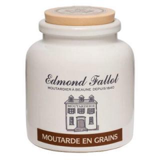 Edmond Fallot Hrubozrnná hořčice na bílém víně - v keramice 105g
