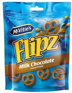 Flipz McVitie's preclíky v mléčné čokoládě 39 g