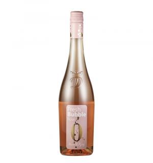 Fresh Bubble Rosé - Růžové sladké nealkoholické víno 0% 0,75l Vinařství u Kapličky