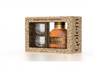 Golem Vyzrálá hruška 37,5% 0,5 l (dárkové balení 2 skleničky)