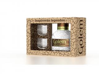 Golem Williams hruškovice 40% 0,5 l (dárkové balení 2 skleničky)