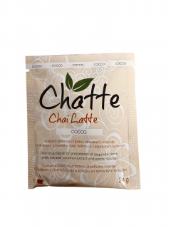 HOT Chatte Cocco - horký nápoj chai latte s příchutí kokosu sáček 24g Lynch