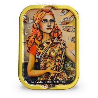 La Perle Francouzké sardinky v extra panenském olivovém oleji - Mlle Perle en Inde 115g