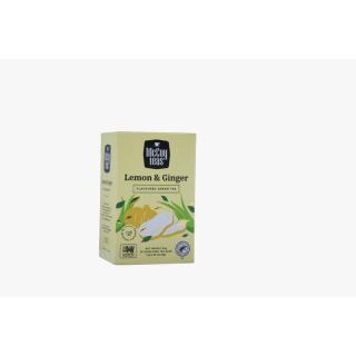 LEMON & GINGER - Zelený čaj s příchutí citronové trávy a zázvoru 30g McCOY Tea