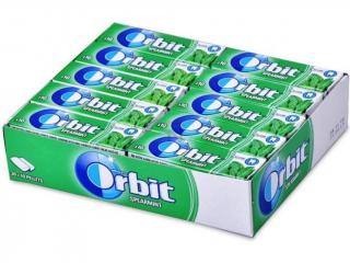 Orbit ZELENÁ spearmint dražé bez cukru 30x14g velké balení 30ks