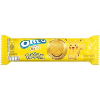Oreo Pokémon kakaové sušenky s náplní s příchutí banánu 119,6g minimální trvanlivost 16/10/2024