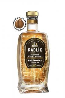 Radlík Hruškovice z Dubového Sudu 43% 0,5 l (holá láhev)