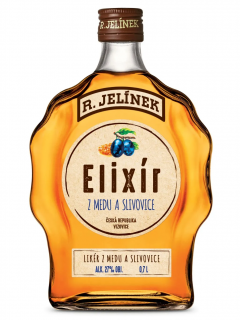 Rudolf Jelínek Elixír z medu a slivovice 27% 0,7l (holá láhev)
