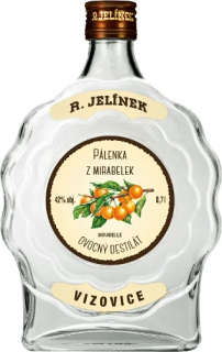 Rudolf Jelínek Mirabelkovice budík 42% 0,7 l (holá láhev)