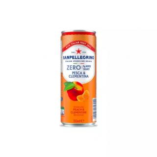 Sanpellegrino ZERO Pesca & Clementina (broskev & mandarinka) 0,33l
