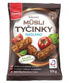 Semix Mini Musli tyčinky naslano rajča a bazalka 55g