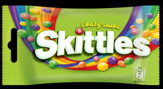 Skittles Crazy sours kyselé žvýkací bonbóny 38g