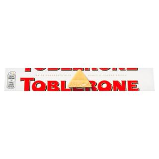 Toblerone Bílá čokoláda s medovo-mandlovým nugátem 100g