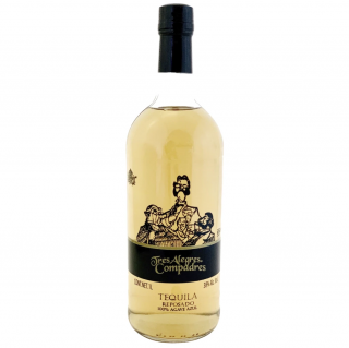 Tres Alegres Compadres Reposado 38% 1 l (holá láhev)