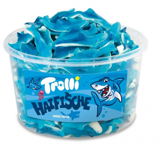 Trolli Haifische - želé bonbony žralok dóza 1200g
