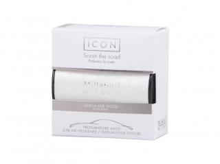 Vůně do auta Millefiori Milano Icon Urban Vanilla & Wood - Vanilka a Dřevo - bílá