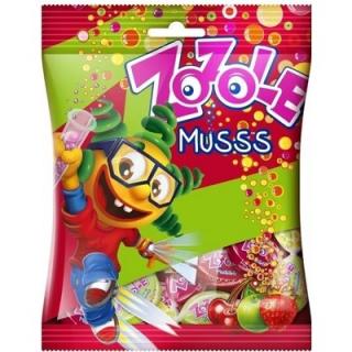 Zozole Musss - šumivé bonbony - jablko, jahoda a višeň 75g