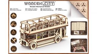 3D Dřevěný London Bus - stavebnice