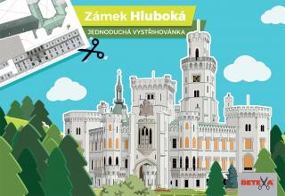 Betexa Vystřihovánka - Zámek Hluboká - jednoduchá