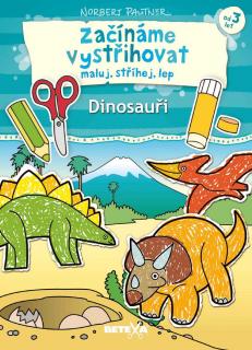 Betexa Začínáme vystřihovat (maluj, stříhej, lep) - Dinosauři