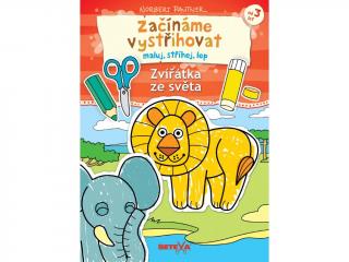 Betexa Začínáme vystřihovat (maluj, stříhej, lep) - Zvířátka ze světa