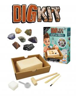 BUKI DIGKIT vykopávka minerální kameny
