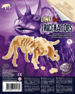 BUKI Dino3D dřevěná skládačka Triceratops