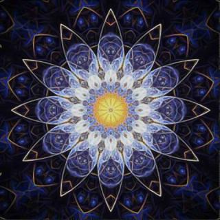Diamantový obrázek 7D 30x30cm - Mandala fialová 6560